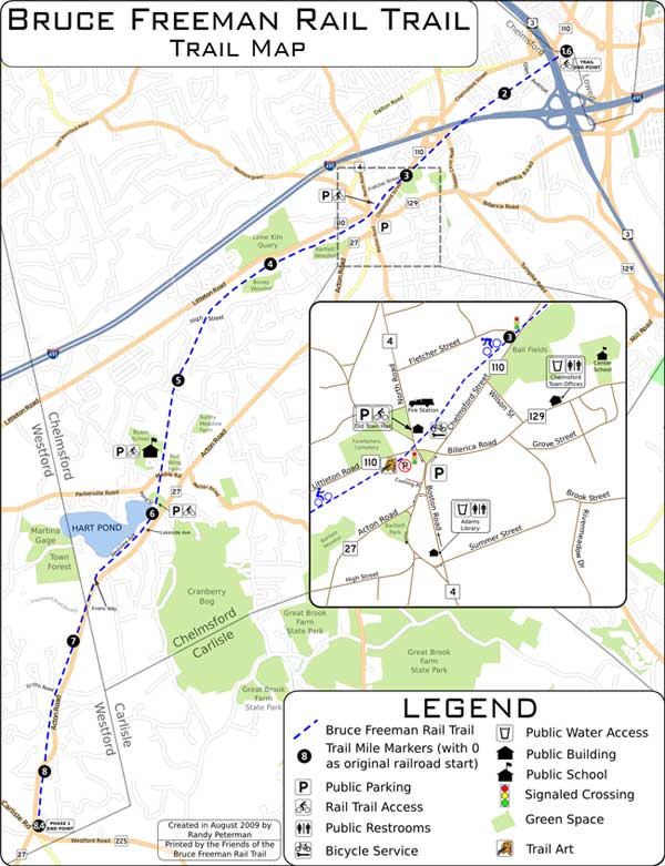Bruce Freeman Rail Trail Map