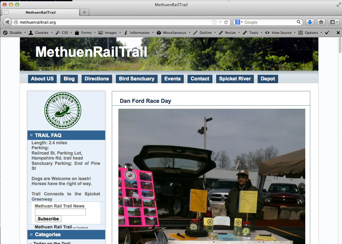 Bruce Freeman Rail Trail Website - image 2 - student project