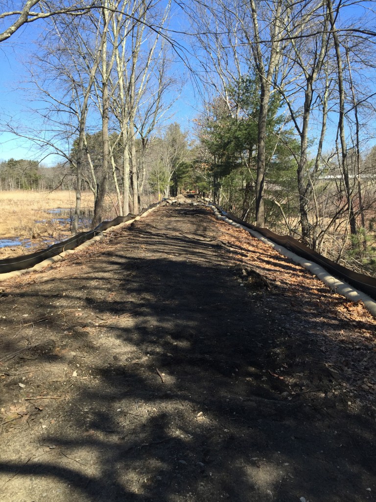 A section of the trail near Nashoba Sportman's Club in Acton. March 2016
