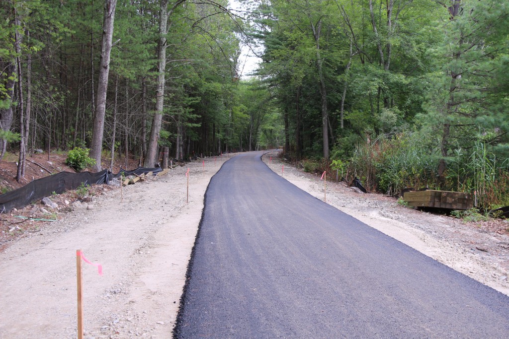 Progress on the trail in Acton.