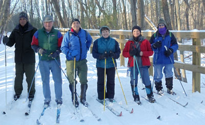 2011 - Cross country skiers enjoying Phase 1 of the trail.